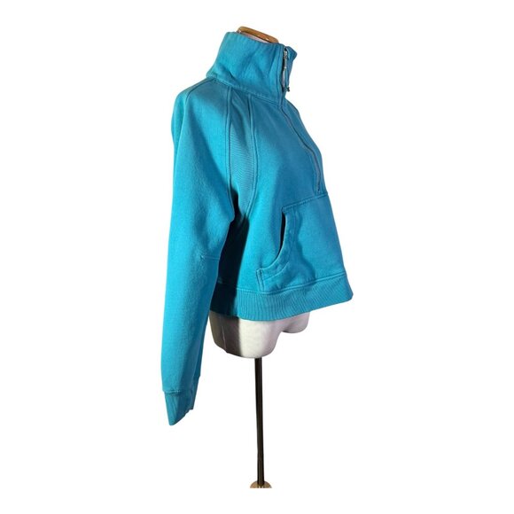 Lululemon M/L Scuba Oversized Funnel Neck Half-Zip Oceanic Blue *Flaw - Picture 2 of 14